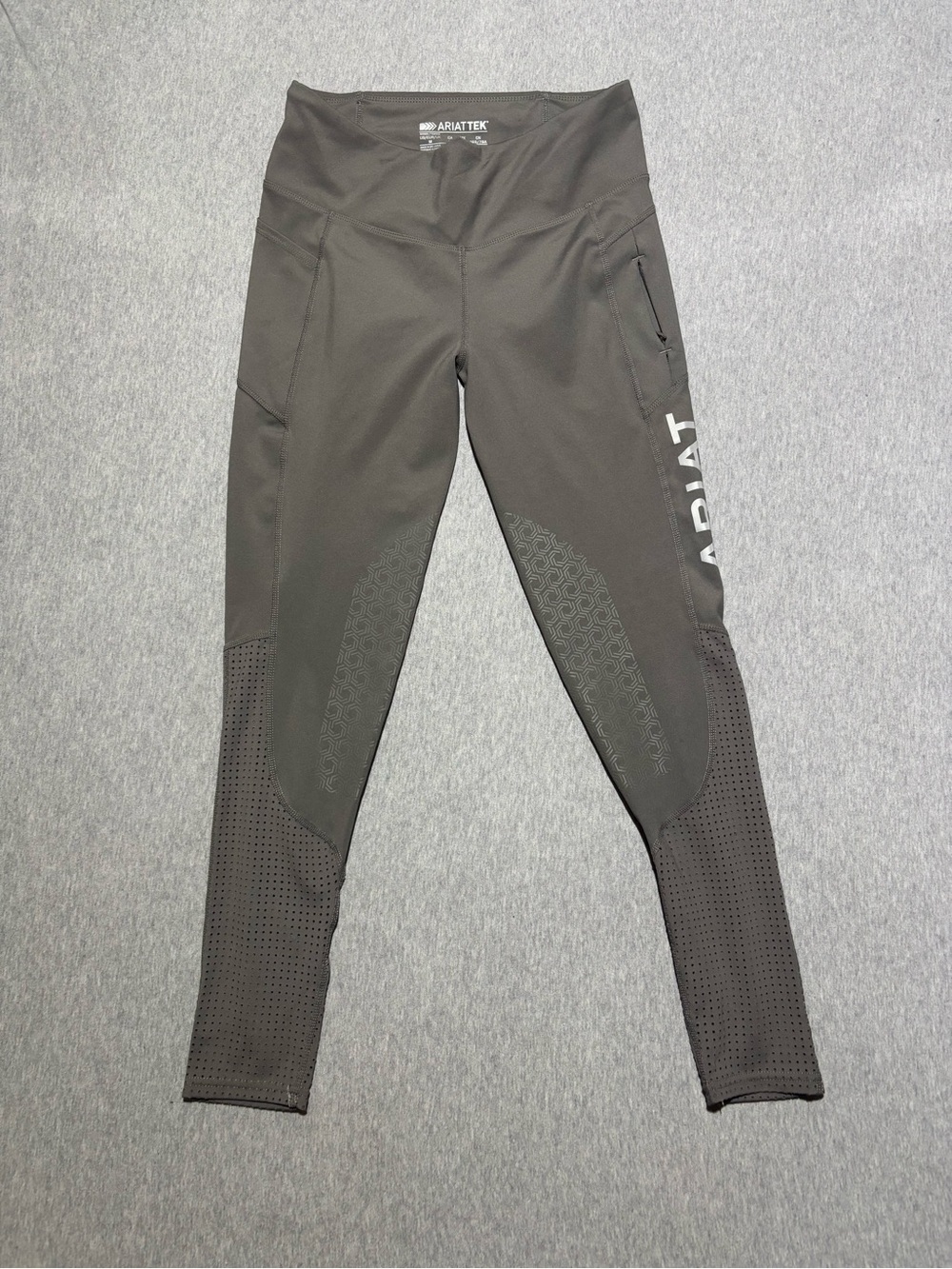Ariattek Ariat Women’s Gray Full Seat Riding Leggings